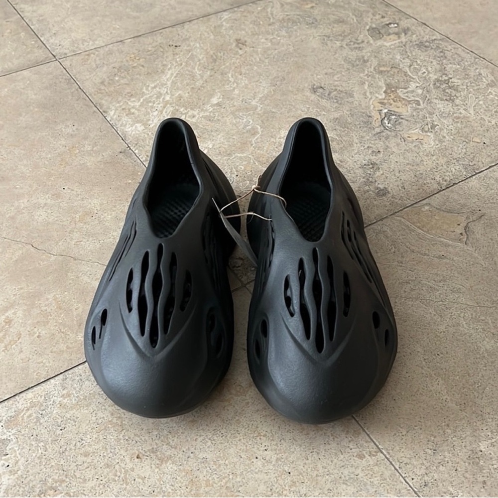 Adidas Gray Slip-On Foam Runners